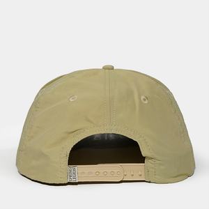 Casquettes Snapback en nylon tissé à 5 panneaux personnalisées OEM avec cordon, chapeaux non structurés tendance - Product Image 6