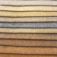 Échantillon gratuit pas cher 100% polyester canapé tissu chevrons lin tapisserie d'ameublement faux lin rouleaux