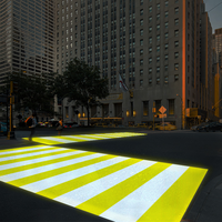 600W haute puissance passerelle piétonne Zebra Crossing Virtual Floor Marking Gobo Safety Sign Projector