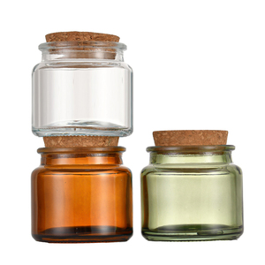 Latest Style Custom Labels <strong>Glass</strong> <strong>Amber</strong> Green Clear Candle <strong>Cup</strong> Candle Jar <strong>Amber</strong> With Lid - Product Image 4