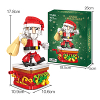 Woma Toys Bloc de construction de Noël Père Noël pour la décoration de cadeaux de Noël mobiles (11148)