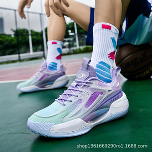 Unisex High-Top Sneakers Mesh Upper Non-Slip Rubber Outsole EVA Midsole Professional <strong>Basketball</strong> <strong>Shoes</strong> - Product Image 3