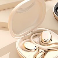 Écouteurs sans fil de luxe à oreille ouverte TWS avec audio panoramique et étui de charge