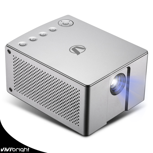 VIVIBRIGHT J20 Portable Projector Smart DLP 4K with Battery Manual Focus Android 14 3500 Lumens-for Outdoor/Office Use