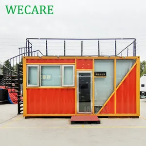 WECARE Kustom Mudah Merakit Rumah Prefab Kecil Lipat Kantor Kontainer Bangunan untuk Dijual