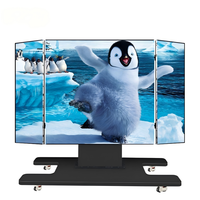 Pantalla LED Elevable y Plegable, Video Wall LED Móvil Todo en Uno para Sala de Conferencias