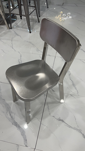 <span class=keywords><strong>Chaise</strong></span> de bar <span class=keywords><strong>haute</strong></span> en acier inoxydable de style moderne, <span class=keywords><strong>dossier</strong></span> assorti <span class=keywords><strong>avec</strong></span> transport facile pour restaurants, bars et hôtels - Product Image 6