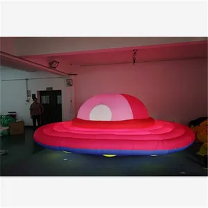Inflatable Led Lighting Inflatable UFO Hanging Flying Saucer Balloon Giant Spaceship
