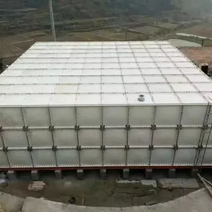 Tanque de almacenamiento de agua de tapa abierta de Marco modular FRP/GRP de alta resistencia