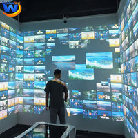 Mur de photos numériques Projecteur d'hologrammes à projection interactive Écran tactile Affichage 3D Vidéo Expérience immersive