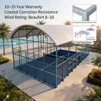 Couverture de terrain de padel rétractable, auvent imperméable, structure d'ombrage pour terrain de tennis extérieur, abri de stationnement