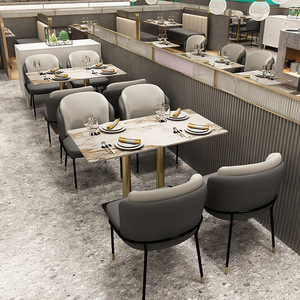 Ensemble de table et chaises de luxe en métal pour café, salon de thé, boulangerie, <span class=keywords><strong>librairie</strong></span>, restaurant, stand de desserts et pâtisseries - Product Image 4