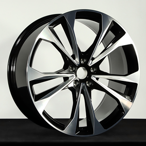 Rines Forjados Ligeros SRD de Varias Radios con Acabado Mecanizado en Negro Brillante, Rines de Aleación de Aluminio de 15-30 Pulgadas para Audi, Toyota, <span class=keywords><strong>Honda</strong></span> - Product Image 3