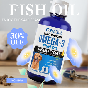 Aceite de Pescado EPA DHA Omega 3 Líquido para el Apoyo Inmunológico de Perros y Gatos, Tratamientos Totalmente Naturales para la Salud de la Piel y el Pelaje, Cuidado de Mascotas con Pescado Salvaje - Product Image 1