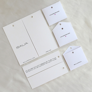 Etiqueta colgante de papel grueso de lujo para ropa, cuerda de etiqueta colgante de oscilación sostenible, accesorios de ropa hechos a medida, etiqueta de precio - Product Image 4