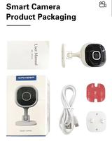 GBE-A3 Mini caméra domestique HD sans fil PTZ avec détection de mouvement à vision nocturne Audio bidirectionnel et sirène Moniteur pour bébé