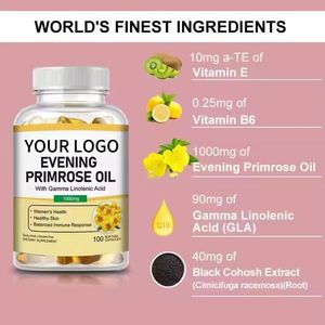 OEM/ODM Cilt Pürüzsüzlüğü Sağlayan PMS Hormon Dengesi Güzellik Ürünleri Çuha Çiç<span class=keywords><strong>e</strong></span>ği Yağı Yumuşak Jel Kapsüller 100 Yumuşak Jel/Biberon - Product Image 4