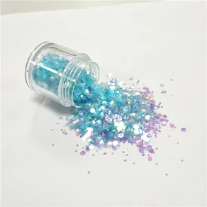 XUCAI holográfica purpurina en polvo perla, pigmento al por mayor bulk craft sparkle glitter para pintura de coche/