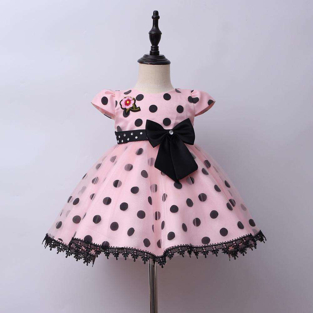 Baby Girl Polka Dot Dresses Sweet Stylish Summer Fashion