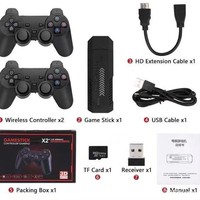 Console de Jeu X2 Cross Border 4K HD PSP pour Téléviseur Domestique, Manette Sans Fil BT, Mémoire 64 Go, Plus de 9000 Jeux Intégrés, Prise AU