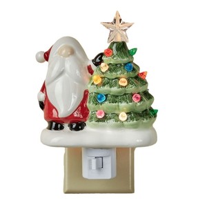 Santa Claus Christmas Tree Night <b>Light</b> Multicolor Led Wall <b>Plug</b> Decorative Lamp - Product Image 1