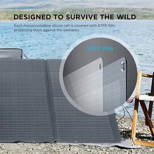 เครื่องกำเนิดไฟฟ้าพลังงานแสงอาทิตย์ ECO Flow Solar 400W 220W 160W แบบพับได้ พกพาสะดวก สำหรับใช้ในบ้าน ตั้งแคมป์กลางแจ้ง - Product Image 6