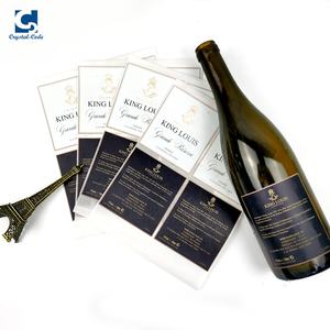 Labels <strong>Pewter</strong> Cup <strong>Sheet</strong> Lenticular Sweet Luxury Packaging Foil Embossed High End Printing for Bottle White With Wine Label - Product Image 4