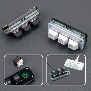 Teclado Compacto con Funciones <span class=keywords><strong>de</strong></span> Copiar, Pegar y Cortar Personalizables, Diseño Intercambiable en Caliente, Teclado <span class=keywords><strong>de</strong></span> Acceso Rápido <span class=keywords><strong>de</strong></span> 3 Teclas para Trabajo <span class=keywords><strong>de</strong></span> Oficina y Juegos <span class=keywords><strong>de</strong></span> Ritmo - Product Image 3
