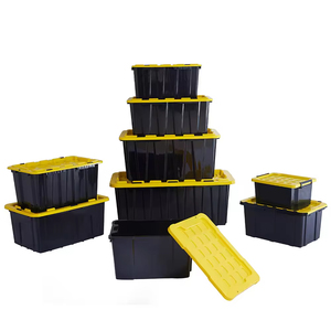 Organisateur d'outils d'atelier d'entretien 40L durable et robuste pour l'industrie lourde Poubelle de rangement en <span class=keywords><strong>plastique</strong></span> robuste <span class=keywords><strong>avec</strong></span> <span class=keywords><strong>couvercle</strong></span> - Product Image 6