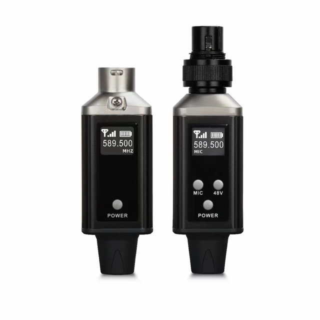 UHF Transmitter Setup Wireless Microphone System Plug 48V Wired to Wireless Transmitter Receiver