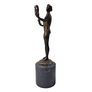 Ingrosso in metallo artigianato in bronzo coppa trofeo statua su misura Base trofeo d'oro nude uomo accademia premio in metallo coppa trofeo - Product Image 3