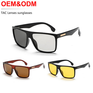 Phân cực Kính mát ống kính biểu tượng tùy chỉnh tùy chỉnh Cổ điển chất lượng cao hình chữ nhật kính mặt trời sang trọng thiết kế thương hiệu kính mát nam - Product Image 1