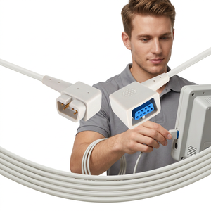 Accesorios Médicos Caremed, Cable Adaptador SpO2 518DD, Cable de Extensión SpO2 Criticare 8100EP de 2.2m para Uso Hospitalario - Product Image 5