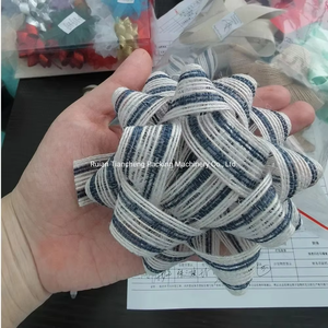 Custom Colorful Floral <span class=keywords><strong>Bow</strong></span> <span class=keywords><strong>Making</strong></span> <span class=keywords><strong>Machine</strong></span> Automático Solid PP Plastic Ribbon Gift Wrap Star <span class=keywords><strong>Bow</strong></span> Forming <span class=keywords><strong>Machine</strong></span> Film Foil - Product Image 6