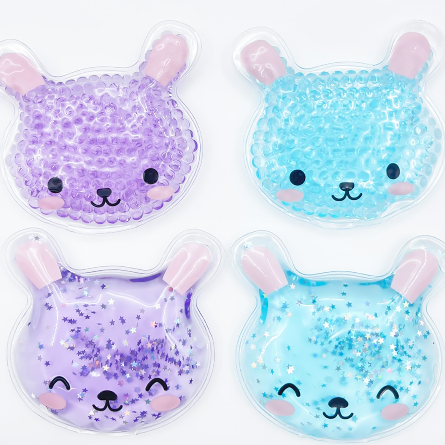 A Rabbit-shaped Ice Pack Customize Reusable Cartoon Pattern Hot Cold Therapy Pack Hot Cold Gel Bead Ice Pack for Kids