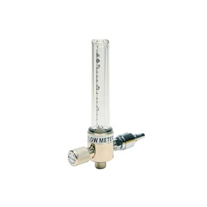 AmcareMed Medidor de vazão de oxigênio britânico com garrafa de umidificador Medidor de vazão de gás médico BS - Product Image 1