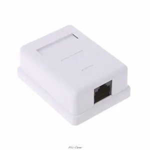 키스톤 잭 상자 RJ45 커넥터 표면 장착 상자 lan 케이블 설치