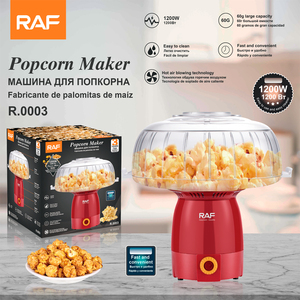 เครื่องทำป๊อปคอร์นไฟฟ้าสำหรับครัวเรือนรุ่น RAF R.0003พร้อมเทคโนโลยีลมร้อนและฝาครอบใสเพื่อการทานขนมขบเคี้ยวที่บ้านแบบสุขภาพดีไร้น้ำมัน - Product Image 6