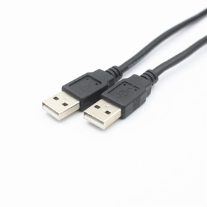 <b>Usb</b> 2.0 Male <b>To</b> Male Data <b>Cable</b> Black Pure Copper Fast Charging General Use - Product Image 1