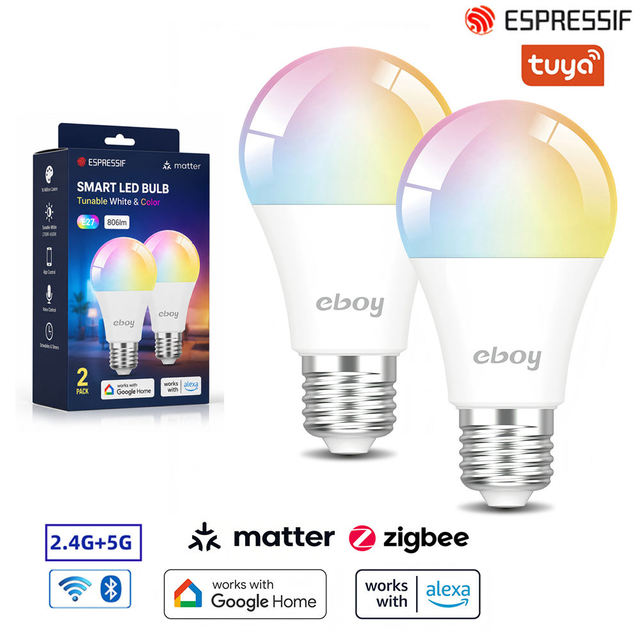 Energy Saving Smart LED Bulb Motion Sensor PIR Detection Indoor Outdoor Staircase Yard Lighting WiFi Controlled RGBW Dimmable