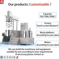Machine de mélange, d'émulsification et d'homogénéisation sous vide de 100 à 300 L pour gel cosmétique, lotion, crème avec moteur multifonctionnel de 34 kW