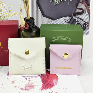 Custom Luxury Velvet Stock Pouch With logo Faux Suede Jewelry Packaging Bag Small <b>Gift</b> Jewelry Pouch for Earring - Product Image 4