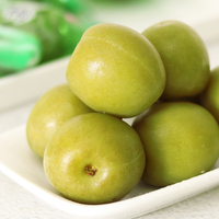 Snacks de Fruta Crujiente de Ciruela Verde Preservada al por Mayor, Dulce y Ácido, a Granel