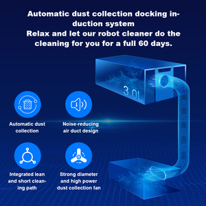 Robot Aspirapolvere Laser di Alta Gamma con Stazione di Auto-Svuotamento, Piano di <span class=keywords><strong>Pulizia</strong></span> Personalizzato tramite App - Product Image 4