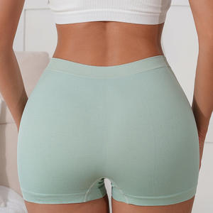 Promotion : Leggings, shorts de sport, collants sans couture, culottes et <span class=keywords><strong>sous</strong></span>-<span class=keywords><strong>jupes</strong></span> en nylon doux tricoté uni à taille haute - Product Image 3