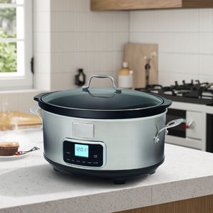 <span class=keywords><strong>Mijoteuse</strong></span> en acier inoxydable 6.6 L de <span class=keywords><strong>grande</strong></span> <span class=keywords><strong>capacité</strong></span> avec 6 programmes préréglés Couvercle en verre 235 W pour cuisson lente et sous vide - Product Image 5