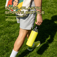 Nouvelle bouteille d'eau sport isotherme en acier inoxydable 304 à double paroi Tritan, anti-fuite, 350 ml et 500 ml, avec infuseur à thé, pour activités de plein air