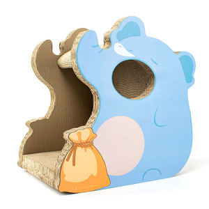 Griffoir pour chat en carton en forme d'éléphant, durable, design cartoon, pour chats d'intérieur - Product Image 3