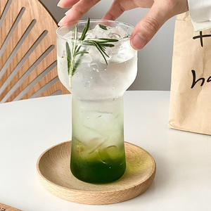 Gelas Cocktail pesta desain Flare cangkir Martin tahan panas gelas air minuman borosilikat transparan Logo kustom - Product Image 1