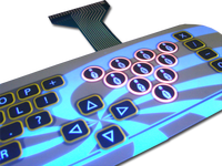 Clavier en caoutchouc silicone rétroéclairé personnalisé pour instruments électroniques, clavier pour synthétiseurs de musique
